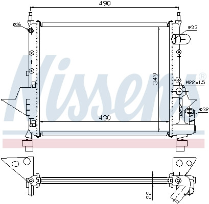 NISSENS Kühler, Motorkühlung