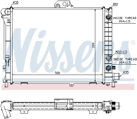 NISSENS Kühler, Motorkühlung