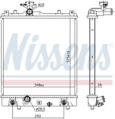 NISSENS Kühler, Motorkühlung