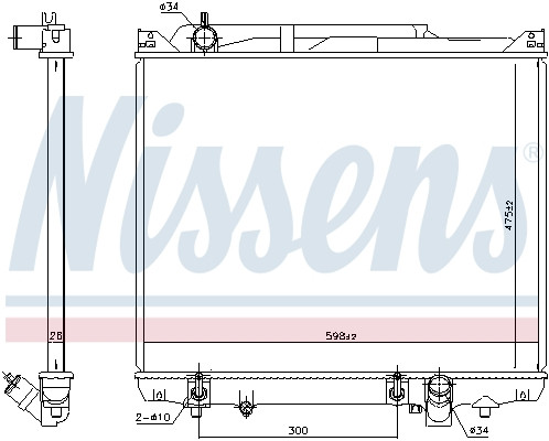 NISSENS Kühler, Motorkühlung