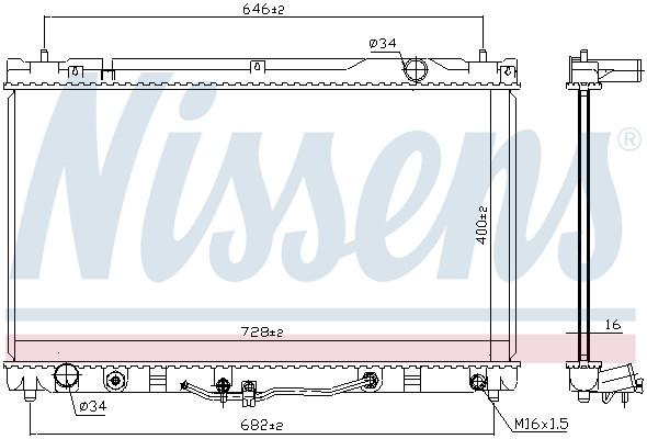 NISSENS Kühler, Motorkühlung