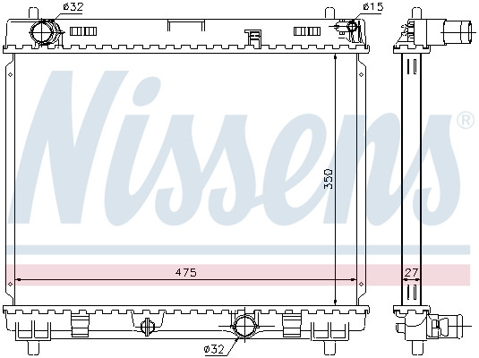 NISSENS Kühler, Motorkühlung