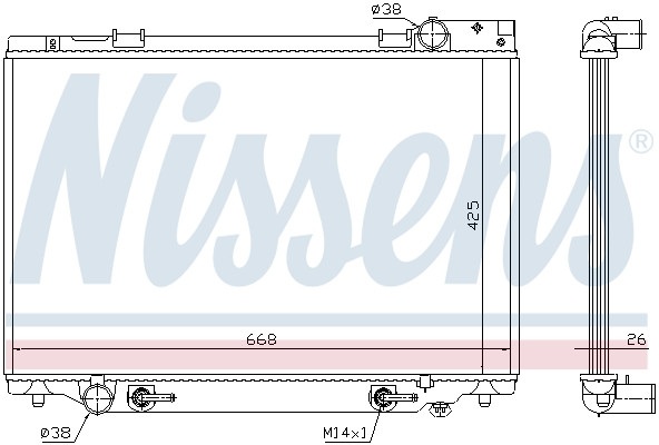 NISSENS Kühler, Motorkühlung