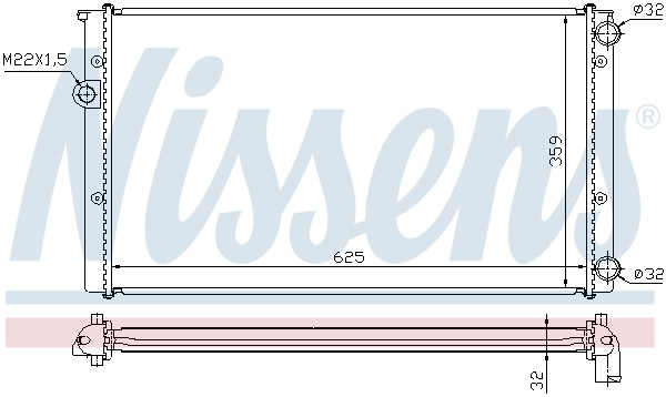 NISSENS Kühler, Motorkühlung