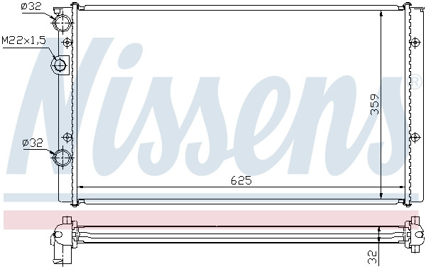 NISSENS Kühler, Motorkühlung