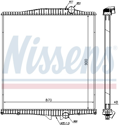 NISSENS Kühler, Motorkühlung