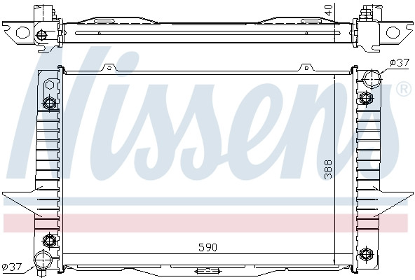 NISSENS Kühler, Motorkühlung