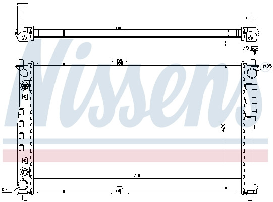 NISSENS Kühler, Motorkühlung