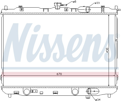 NISSENS Kühler, Motorkühlung