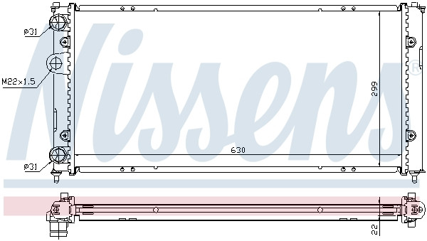 NISSENS Kühler, Motorkühlung