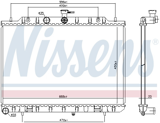 NISSENS Kühler, Motorkühlung