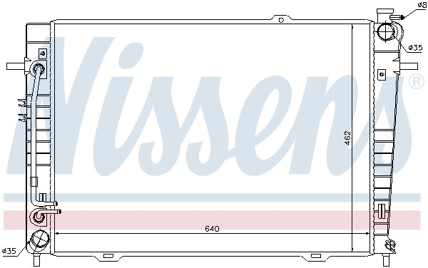 NISSENS Kühler, Motorkühlung