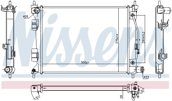NISSENS Kühler, Motorkühlung