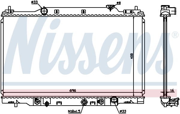 NISSENS Kühler, Motorkühlung