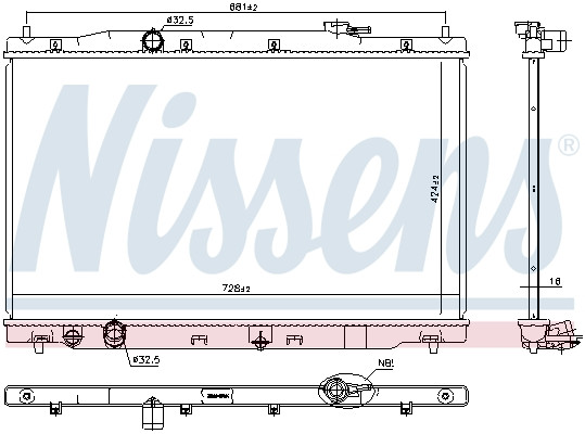 NISSENS Kühler, Motorkühlung