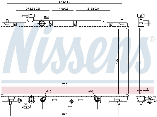 NISSENS Kühler, Motorkühlung