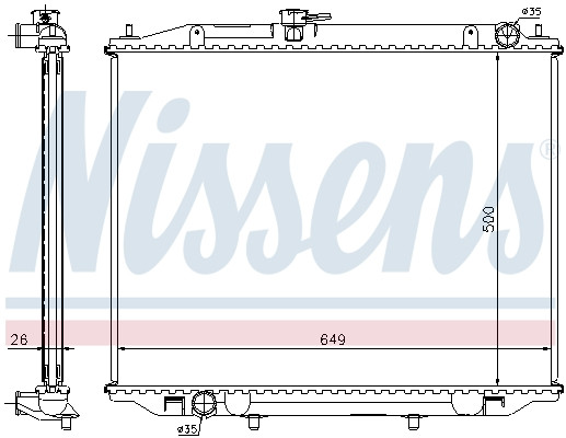 NISSENS Kühler, Motorkühlung