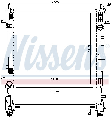 NISSENS Kühler, Motorkühlung