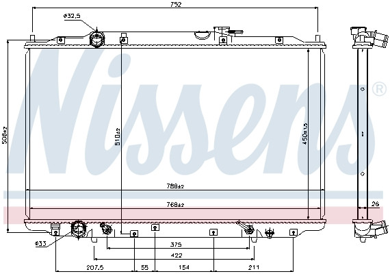 NISSENS Kühler, Motorkühlung