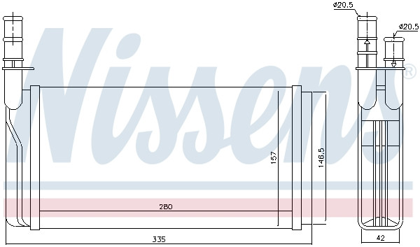 NISSENS Wärmetauscher, Innenraumheizung