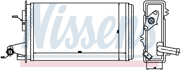 NISSENS Wärmetauscher, Innenraumheizung