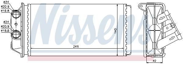 NISSENS Wärmetauscher, Innenraumheizung