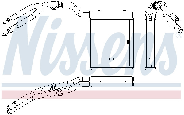 NISSENS Wärmetauscher, Innenraumheizung