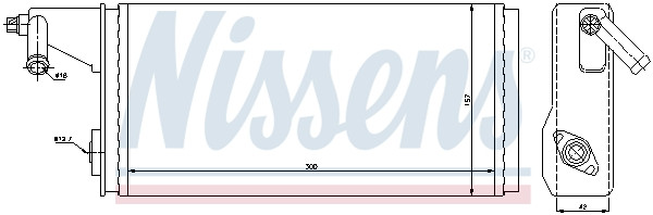 NISSENS Wärmetauscher, Innenraumheizung