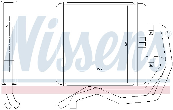 NISSENS Wärmetauscher, Innenraumheizung