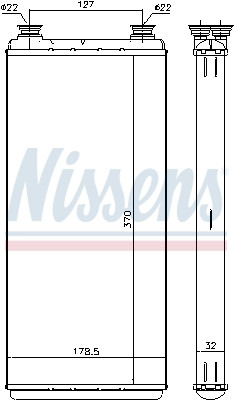 NISSENS Wärmetauscher, Innenraumheizung