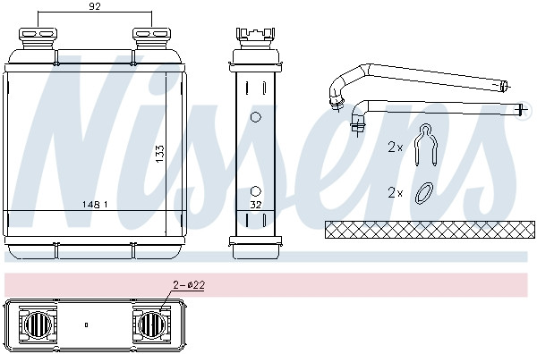 NISSENS Wärmetauscher, Innenraumheizung
