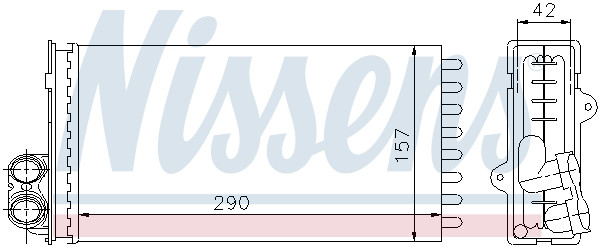 NISSENS Wärmetauscher, Innenraumheizung
