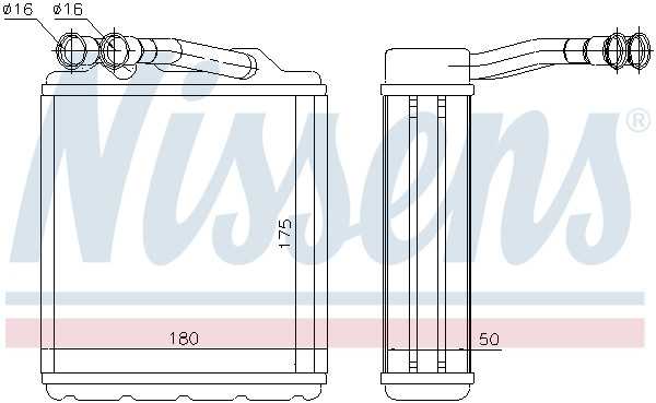 NISSENS Wärmetauscher, Innenraumheizung