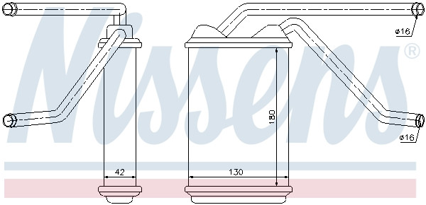NISSENS Wärmetauscher, Innenraumheizung