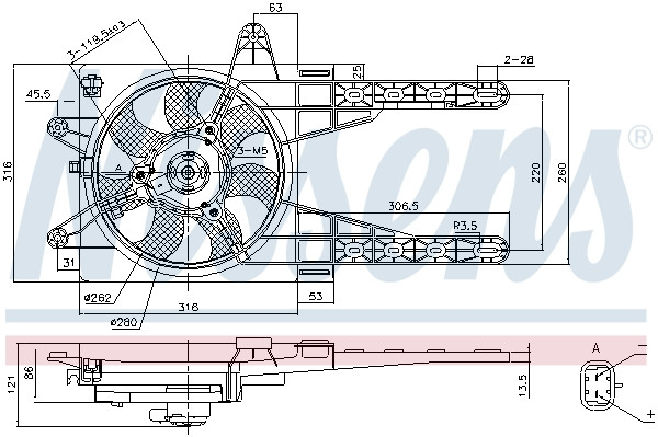 NISSENS Lüfter, Motorkühlung