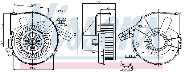 NISSENS Elektromotor, Innenraumgebläse NISSENS Elektromotor, Innenraumgebläse