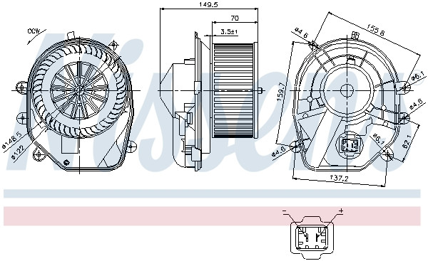 NISSENS Elektromotor, Innenraumgebläse