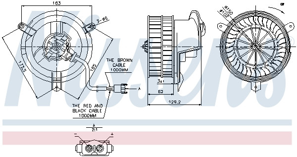 NISSENS Elektromotor, Innenraumgebläse
