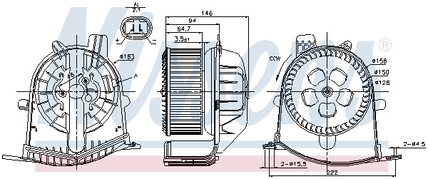 NISSENS Elektromotor, Innenraumgebläse