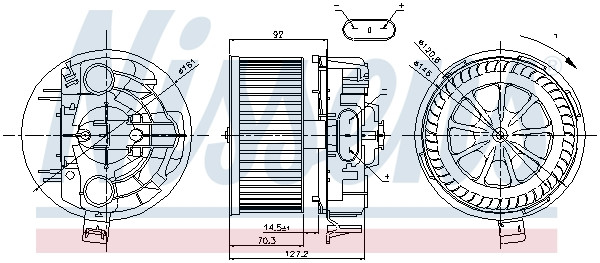 NISSENS Elektromotor, Innenraumgebläse