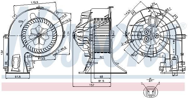 NISSENS Elektromotor, Innenraumgebläse
