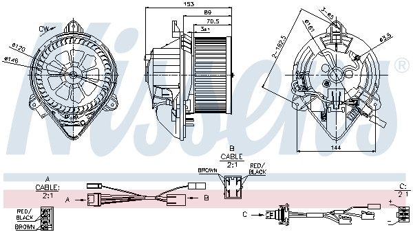 NISSENS Elektromotor, Innenraumgebläse