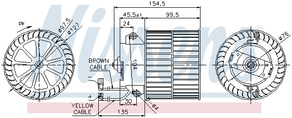 NISSENS Elektromotor, Innenraumgebläse NISSENS Elektromotor, Innenraumgebläse