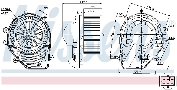 NISSENS Elektromotor, Innenraumgebläse