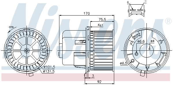 NISSENS Elektromotor, Innenraumgebläse