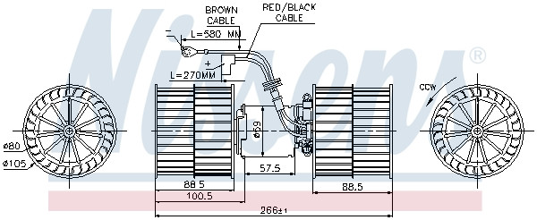NISSENS Elektromotor, Innenraumgebläse