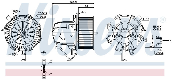 NISSENS Elektromotor, Innenraumgebläse