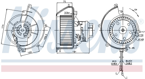 NISSENS Elektromotor, Innenraumgebläse NISSENS Elektromotor, Innenraumgebläse