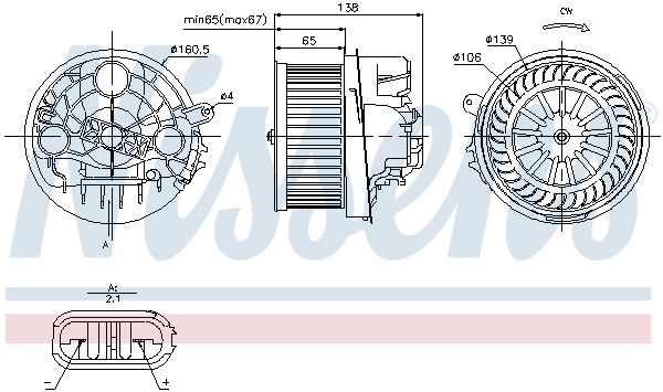 NISSENS Elektromotor, Innenraumgebläse