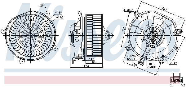 NISSENS Elektromotor, Innenraumgebläse